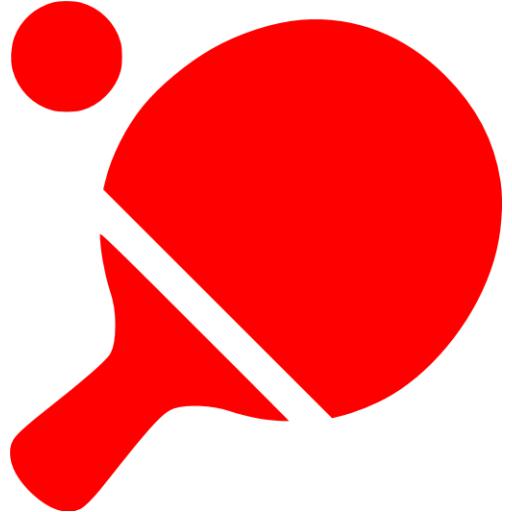 Red ping pong icon - Free red ping pong icons