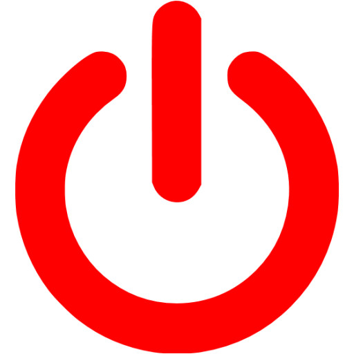 Red power icon - Free red power icons
