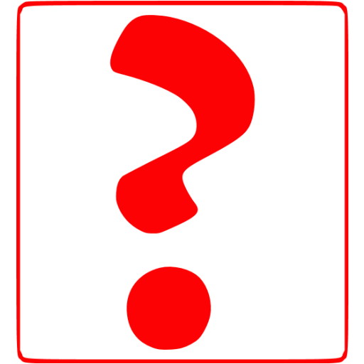 Red question mark 10 icon - Free red question mark icons