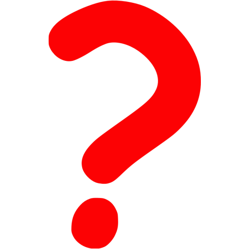 Red question mark 2 icon - Free red question mark icons