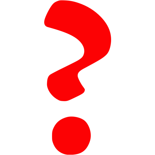 Red question mark 5 icon - Free red question mark icons
