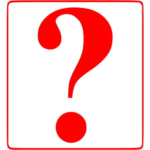 Red question mark 8 icon - Free red question mark icons
