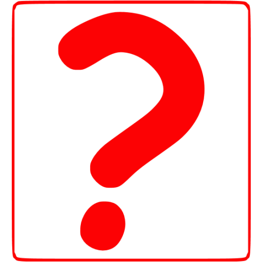 Red question mark 9 icon - Free red question mark icons