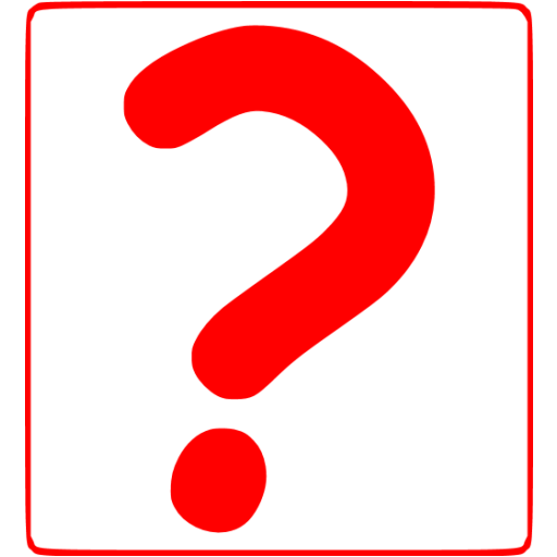 Red question mark 9 icon - Free red question mark icons