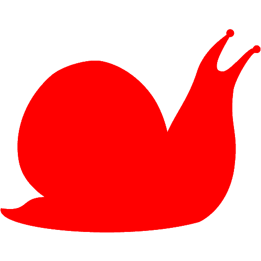 Red snail icon - Free red animal icons