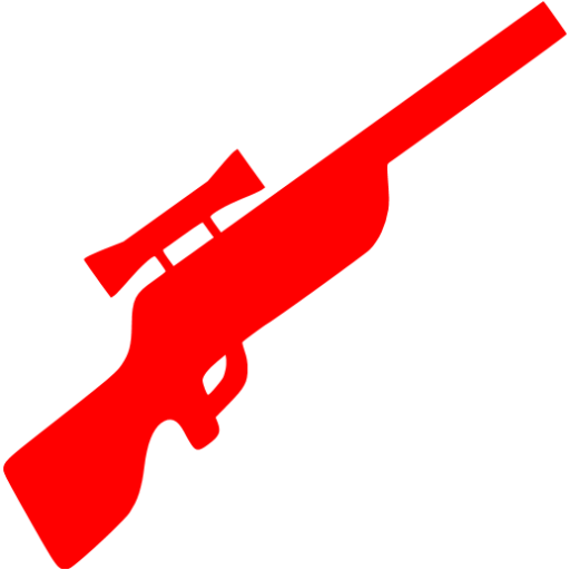 Red sniper rifle icon - Free red sniper rifle icons