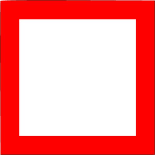 Unødvendig Reproducere Lighed Red square outline icon - Free red shape icons
