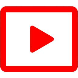 Red start icon - Free red video icons