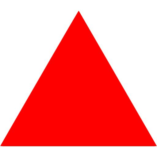 Red Triangle Icon Free Red Shape Icons