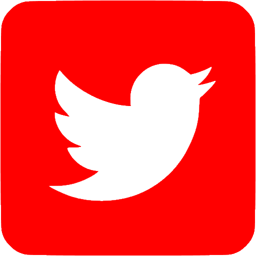 Red twitter 3 icon - Free red social icons