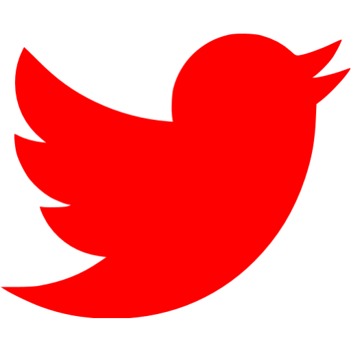 Red Twitter Icon Free Red Social Icons