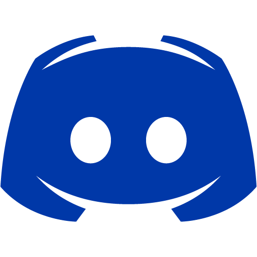 Royal azure blue discord 2 icon - Free royal azure blue site logo icons