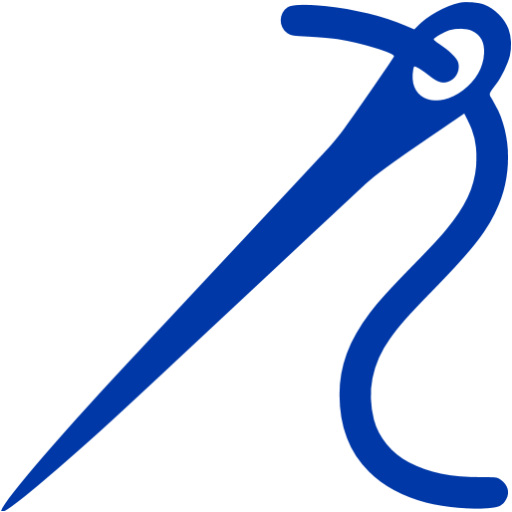 Royal azure blue needle icon - Free royal azure blue needle icons