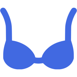 Royal blue bra icon - Free royal blue clothes icons