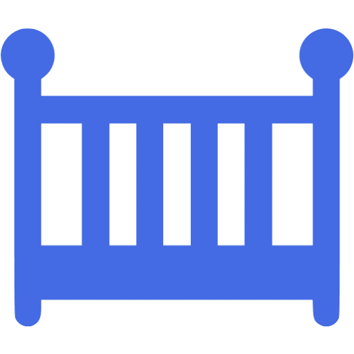 royal blue crib
