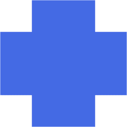 Royal blue cross icon - Free royal blue plus icons