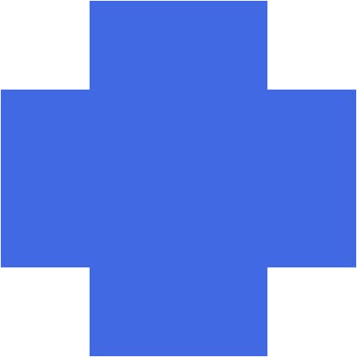 Royal blue cross icon - Free royal blue plus icons