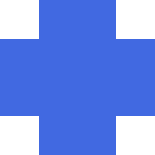 Royal blue cross icon - Free royal blue plus icons
