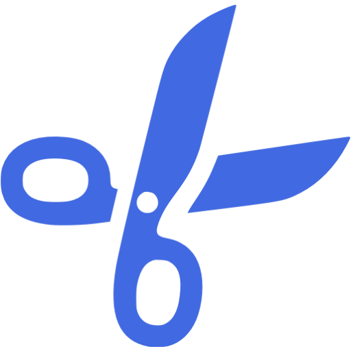 Royal blue cut icon - Free royal blue scissor icons