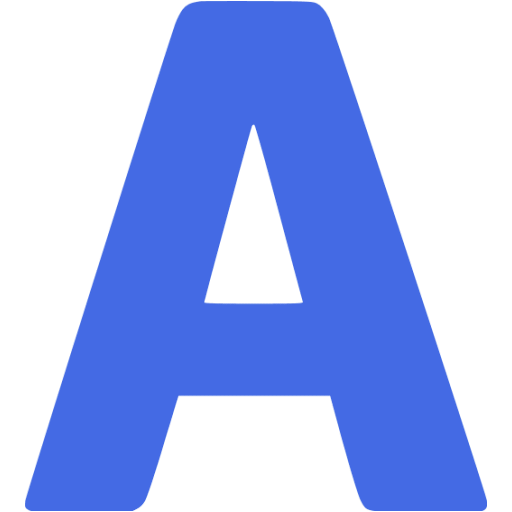 Royal blue generic text icon - Free royal blue font icons