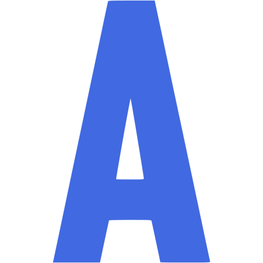 Royal blue letter a icon - Free royal blue letter icons