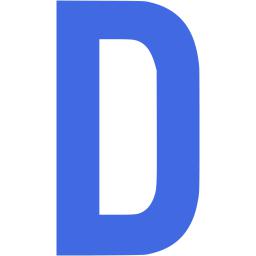 Royal blue letter d icon - Free royal blue letter icons