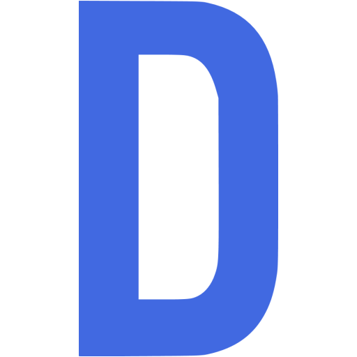 Royal blue letter d icon - Free royal blue letter icons