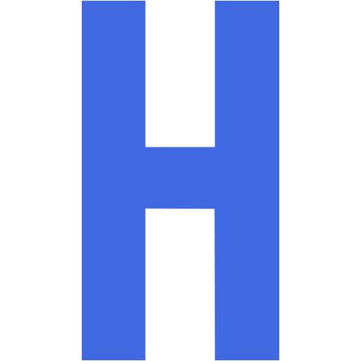 Royal blue letter h icon - Free royal blue letter icons
