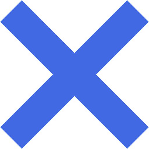 Royal blue multiply 3 icon - Free royal blue math icons
