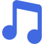 Royal blue musical note icon - Free royal blue musical note icons