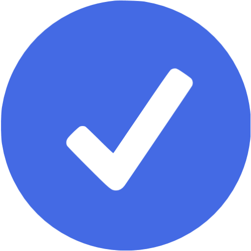 Royal blue ok icon - Free royal blue check mark icons
