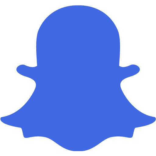 Royal blue snapchat 2 icon - Free royal blue social icons