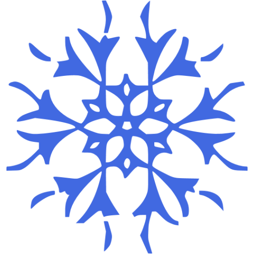Royal blue snowflake 15 icon - Free royal blue snowflake icons