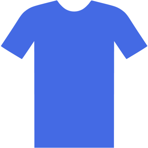 Royal blue t shirt icon - Free royal blue clothes icons