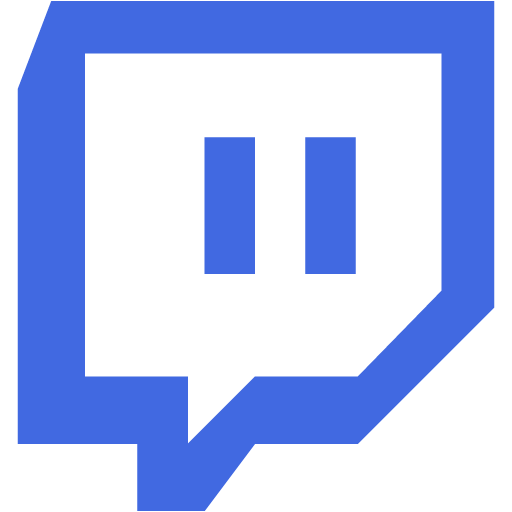 Royal Blue Twitch Tv Icon Free Royal Blue Site Logo Icons