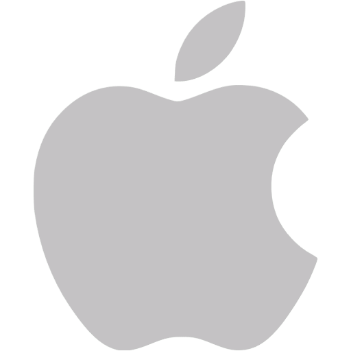 Silver apple icon - Free silver site logo icons