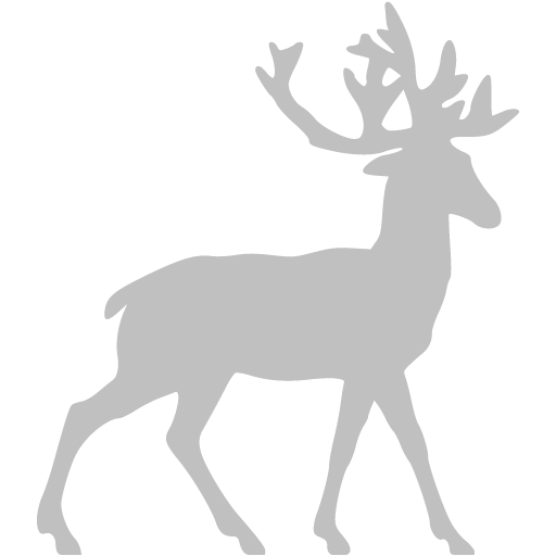 Silver deer icon - Free silver animal icons