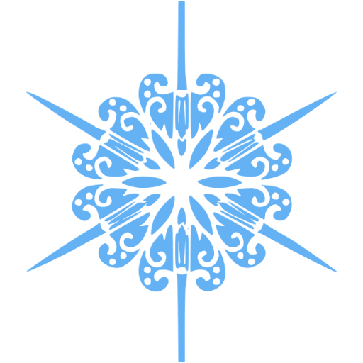 Tropical blue snowflake 11 icon - Free tropical blue snowflake icons