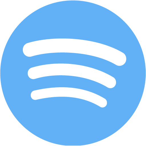 Tropical blue spotify icon - Free tropical blue site logo icons