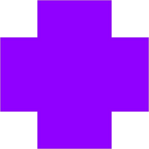 Violet cross icon - Free violet plus icons