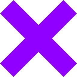 Violet x mark icon - Free violet x mark icons