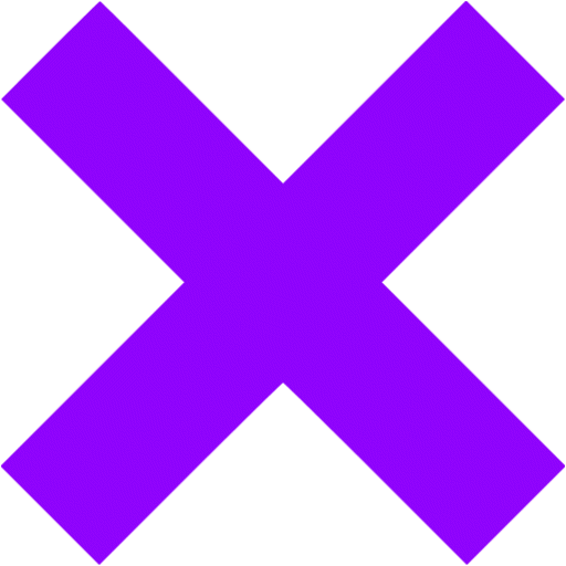 Violet x mark icon - Free violet x mark icons