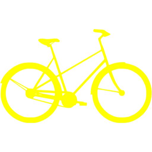 Yellow bike 3 icon - Free yellow bike icons