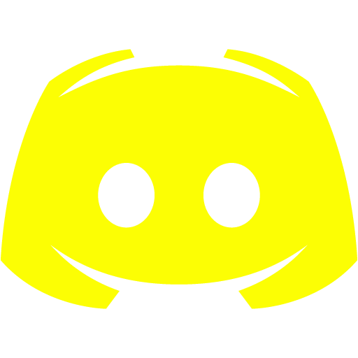 Yellow discord 2 icon - Free yellow site logo icons