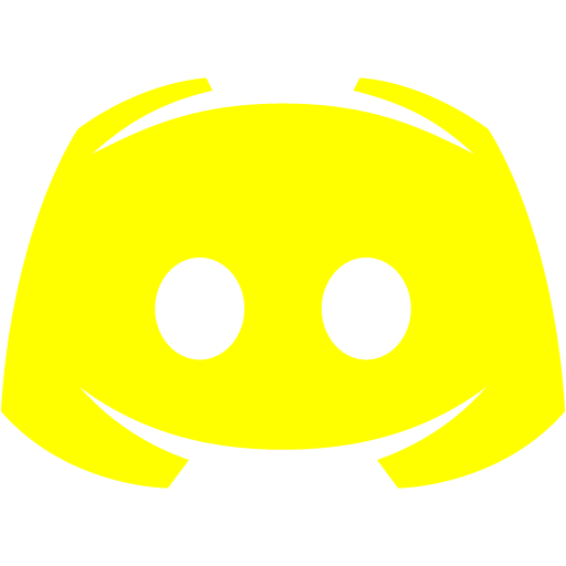 Yellow discord 2 icon - Free yellow site logo icons