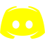 Yellow discord 2 icon - Free yellow site logo icons