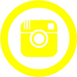 Yellow instagram 5 icon - Free yellow social icons