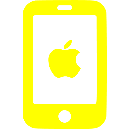 Yellow Iphone Icon Free Yellow Phone Icons