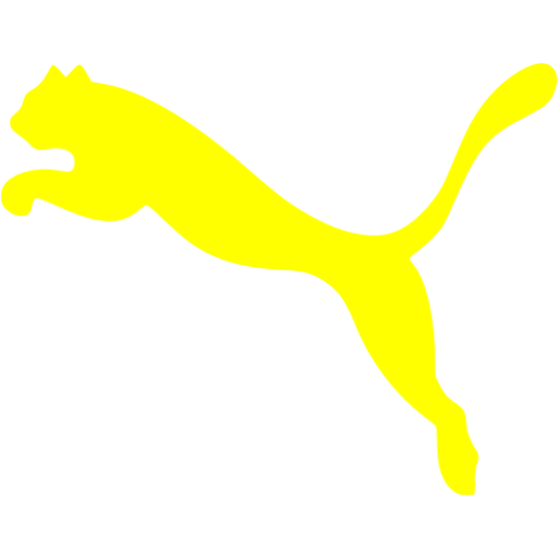 Yellow puma 2 icon - Free yellow site logo icons