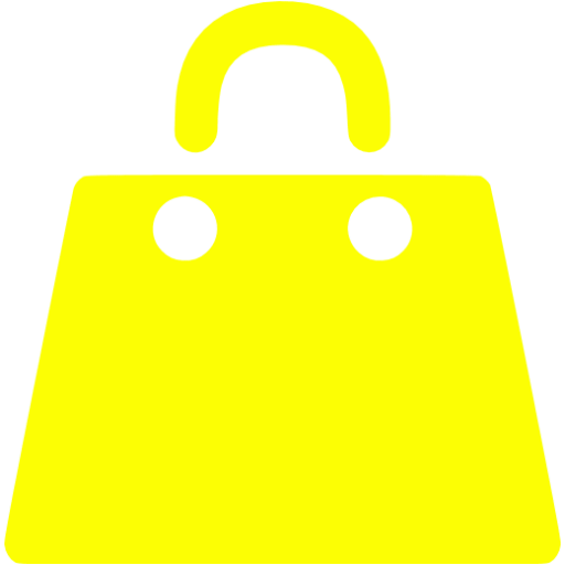 Yellow shopping bag icon Free yellow shopping bag icons